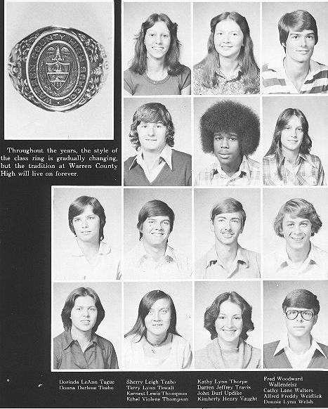 WCHS 1978 Yearbook Tague to Welsh