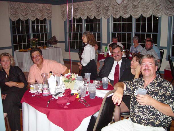 Jim and his date, Clay and his wife, and Scott.